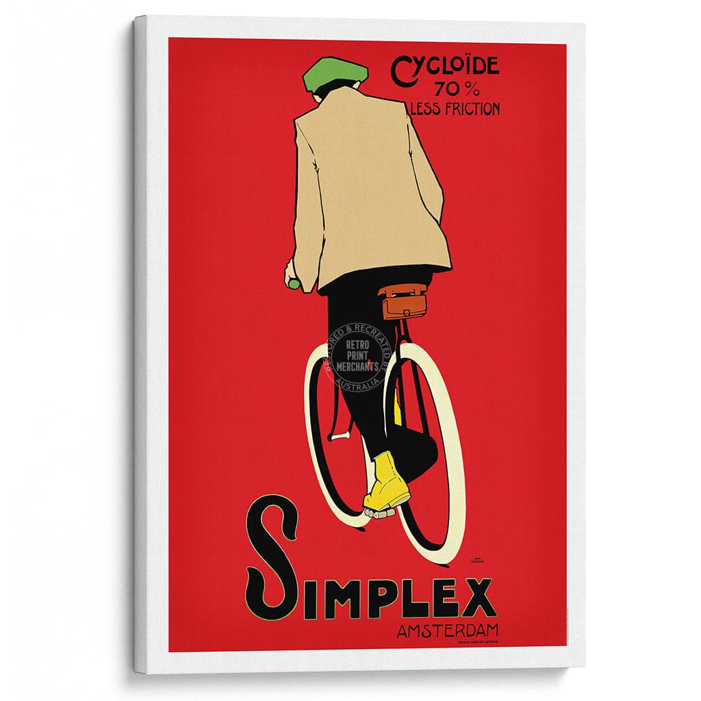 Simplex Cycling Tyres | Holland A3 297 X 420Mm 11.7 16.5 Inches / Stretched Canvas Print Art