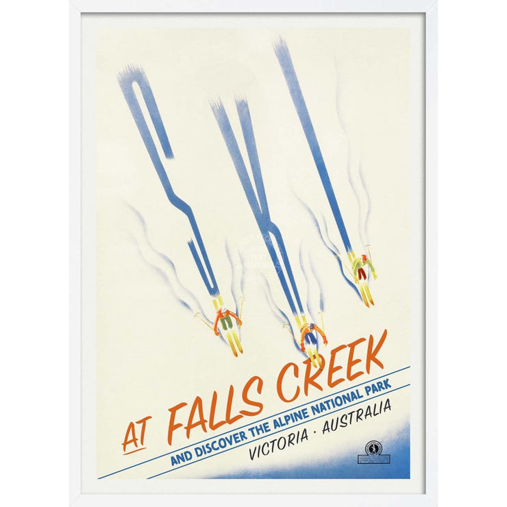 Ski Falls Creek | Australia 422Mm X 295Mm 16.6 11.6 A3 / White Print Art