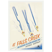 Ski Falls Creek | Australia 422Mm X 295Mm 16.6 11.6 A3 / Unframed Print Art