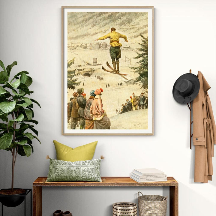 SKI JUMP | SWITZERLAND A3 | 297 x 420mm | 11.7 x 16.5 inches / Unframed Print Print Art