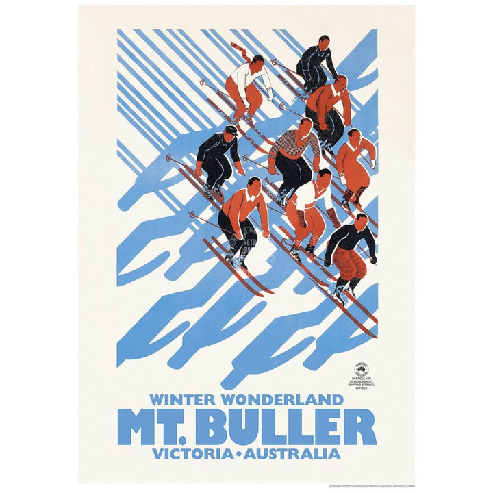 Ski Mount Buller | Australia 422Mm X 295Mm 16.6 11.6 A3 / Unframed Print Art