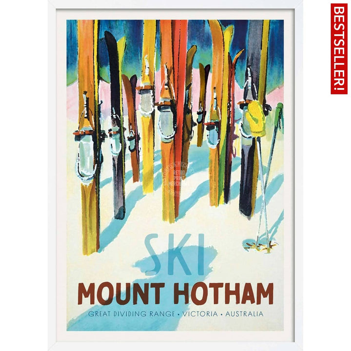 Ski Mount Hotham | Australia 422Mm X 295Mm 16.6 11.6 A3 / White Print Art