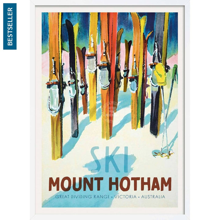 Ski Mount Hotham | Australia 422Mm X 295Mm 16.6 11.6 A3 / White Print Art