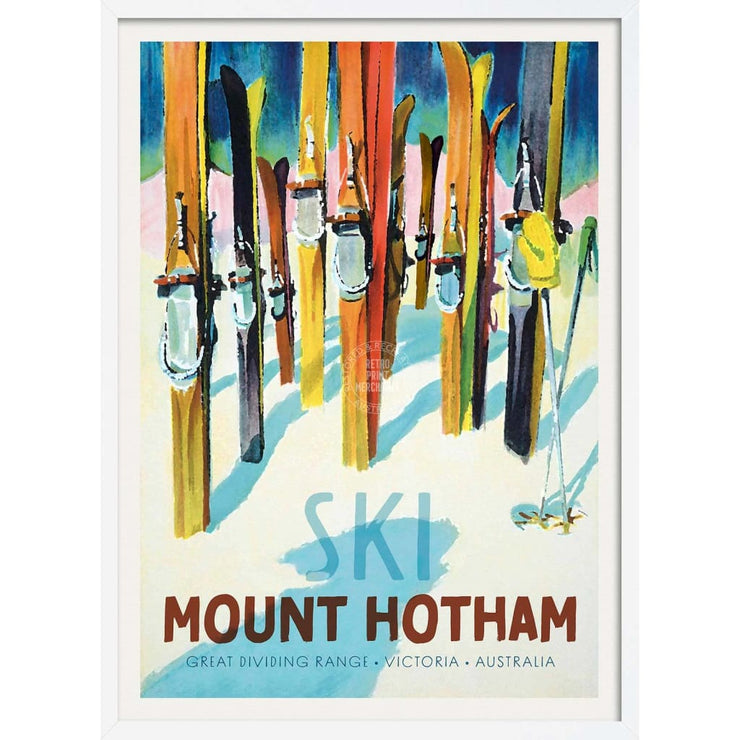 Ski Mount Hotham | Australia 422Mm X 295Mm 16.6 11.6 A3 / White Print Art