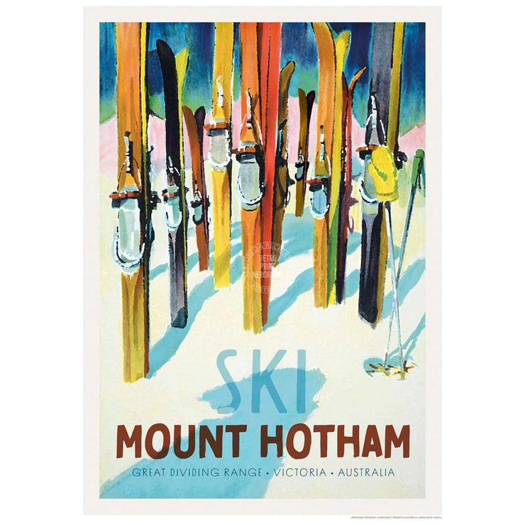 Ski Mount Hotham | Australia 422Mm X 295Mm 16.6 11.6 A3 / Unframed Print Art