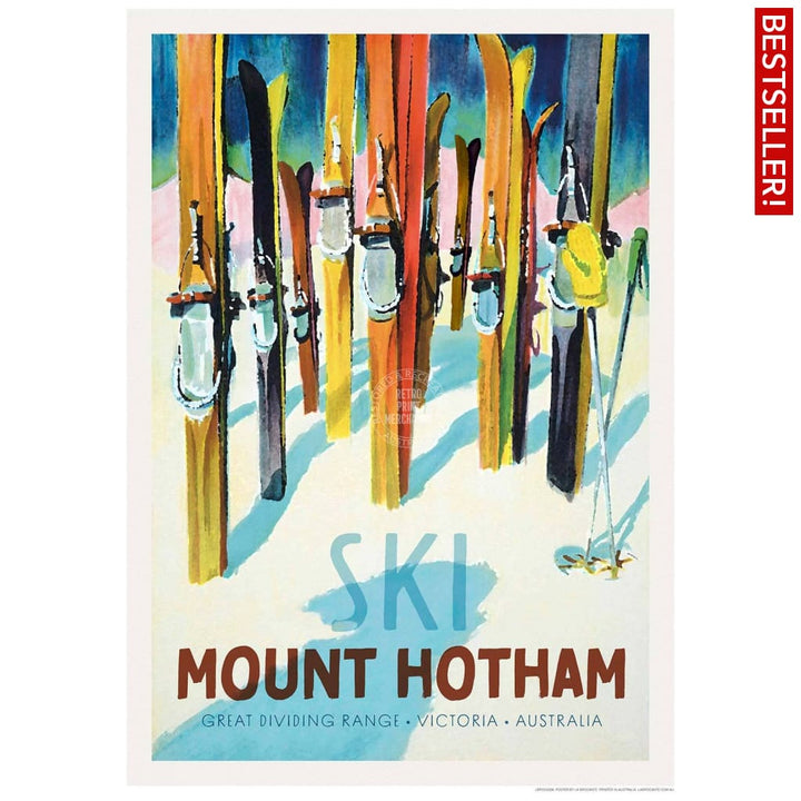 Ski Mount Hotham | Australia 422Mm X 295Mm 16.6 11.6 A3 / Unframed Print Art