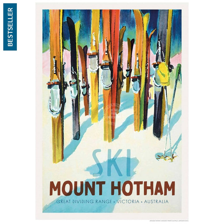 Ski Mount Hotham | Australia 422Mm X 295Mm 16.6 11.6 A3 / Unframed Print Art
