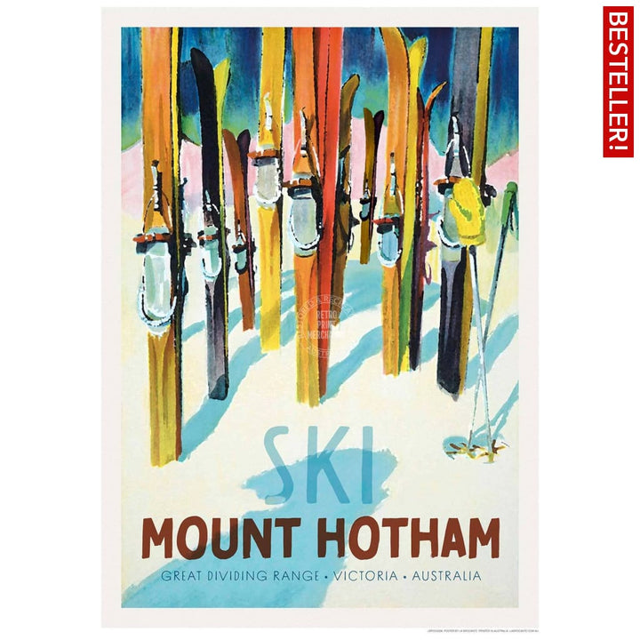 Ski Mount Hotham | Australia 422Mm X 295Mm 16.6 11.6 A3 / Unframed Print Art