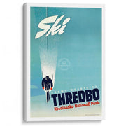 Ski Thredbo | Australia A4 210 X 297Mm 8.3 11.7 Inches / Stretched Canvas Print Art