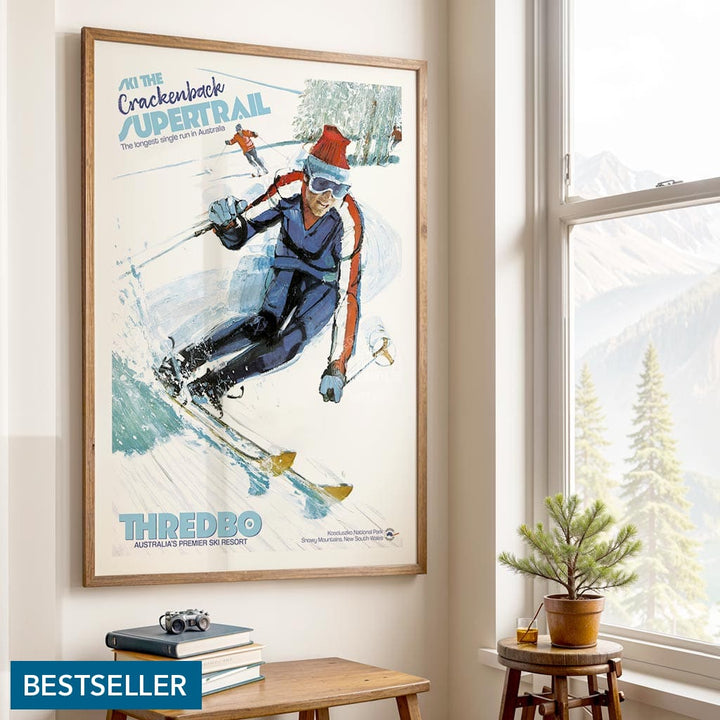 SKI THREDBO SUPERTRAIL | AUSTRALIA Print Art