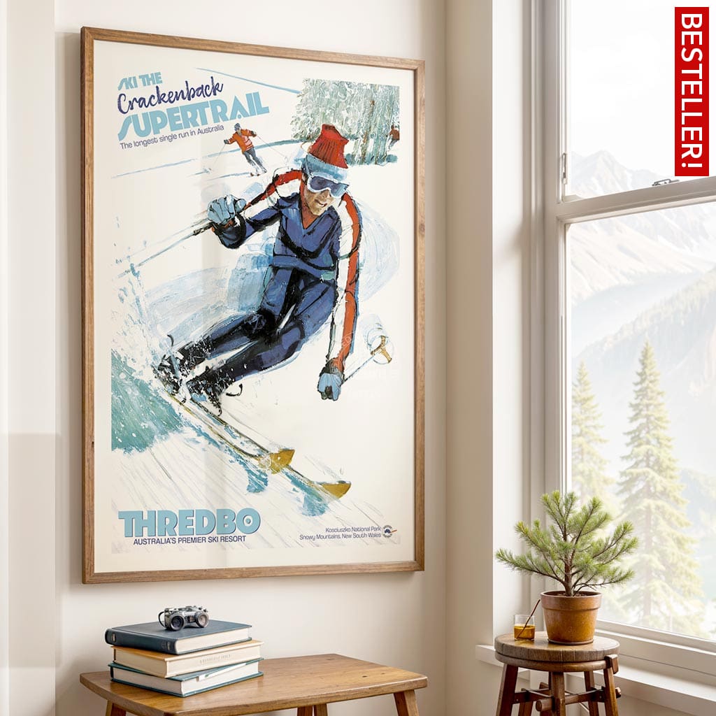 SKI THREDBO SUPERTRAIL | AUSTRALIA Print Art