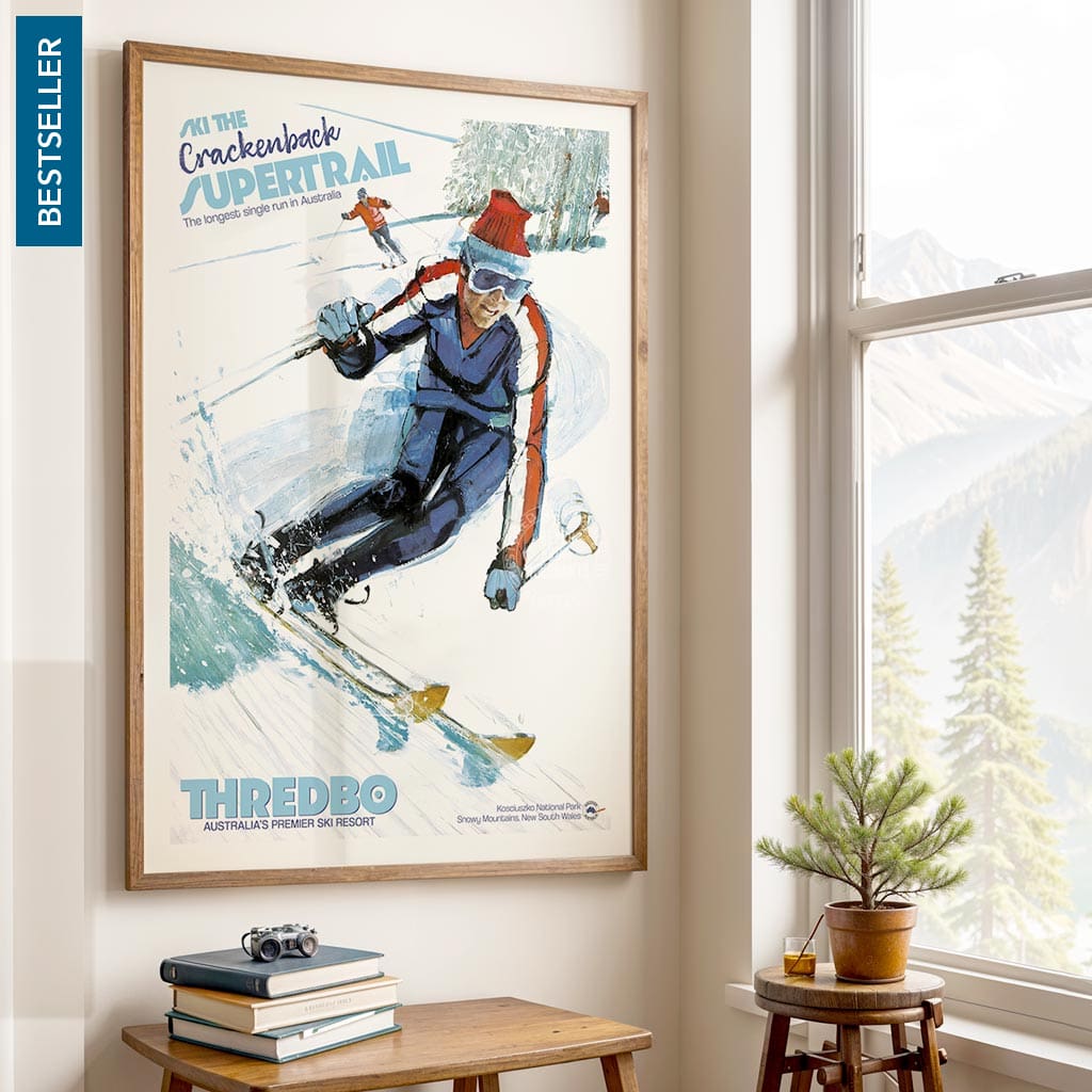 SKI THREDBO SUPERTRAIL | AUSTRALIA Print Art