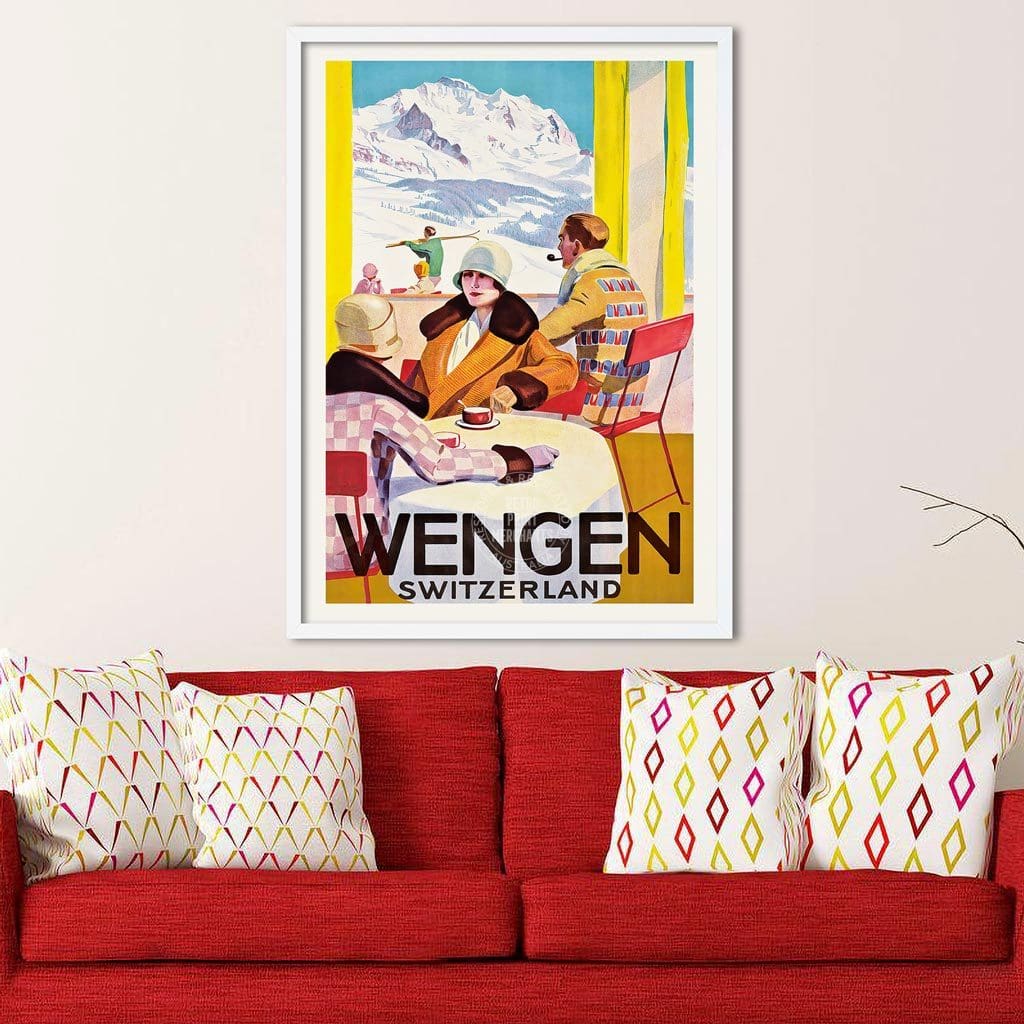 Skiing Wengen | Switzerland Print Art