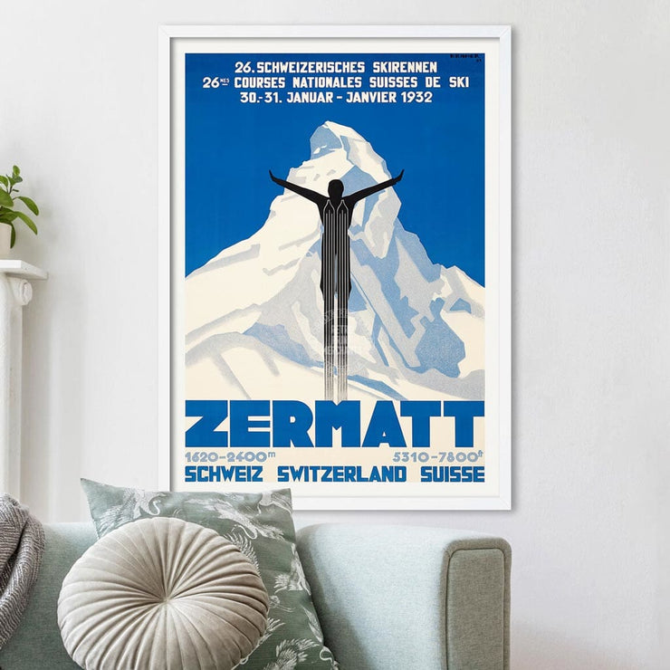 Skiing Zermatt | Switzerland Print Art