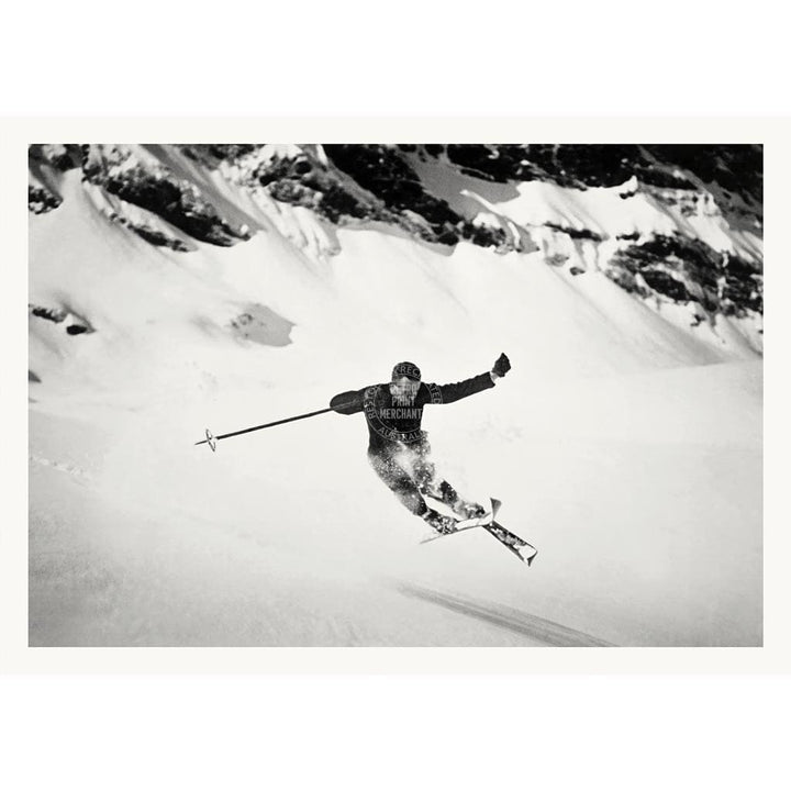 Skiing The Alps | Switzerland A4 210 X 297Mm 8.3 11.7 Inches / Unframed Print Art