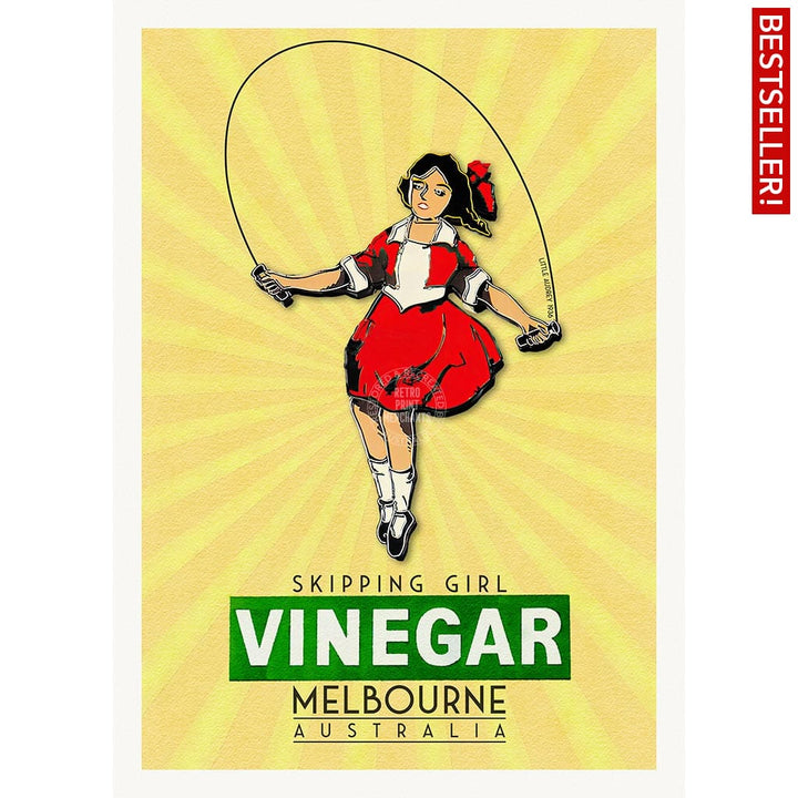 Skipping Girl | Australia A3 297 X 420Mm 11.7 16.5 Inches / Unframed Print Art