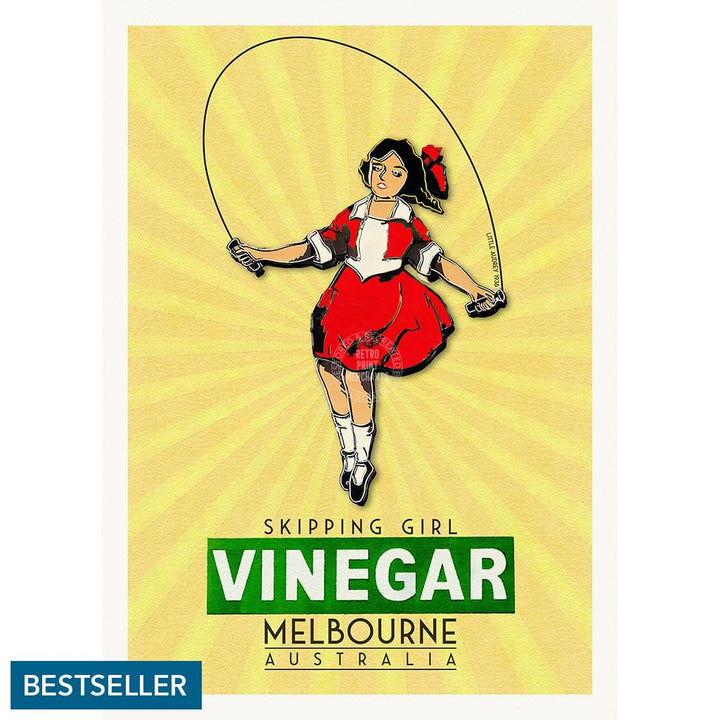 Skipping Girl | Australia A3 297 X 420Mm 11.7 16.5 Inches / Unframed Print Art