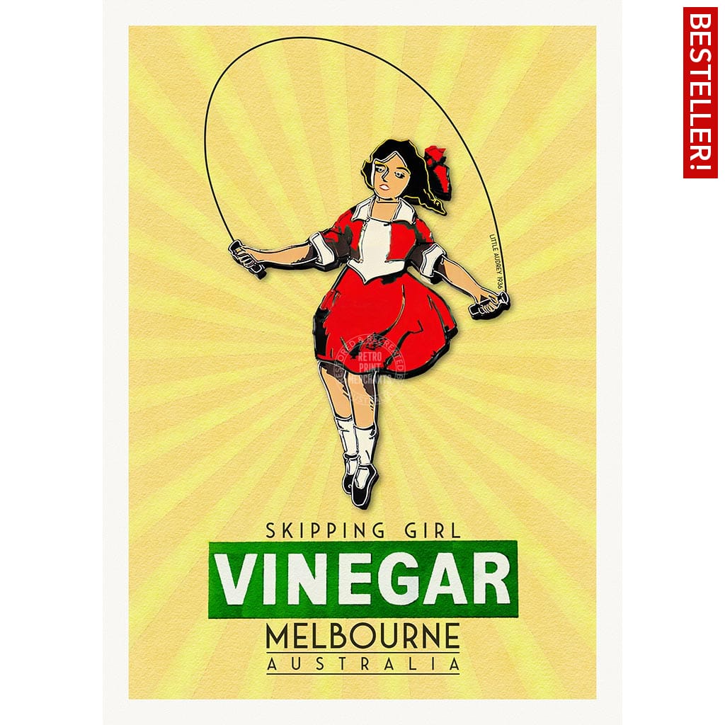 Skipping Girl | Australia A3 297 X 420Mm 11.7 16.5 Inches / Unframed Print Art