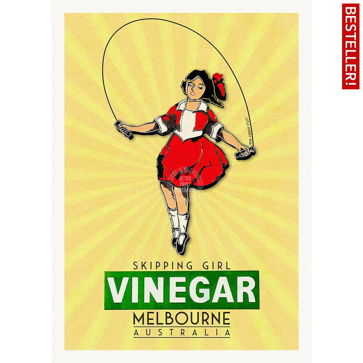 Skipping Girl | Australia A3 297 X 420Mm 11.7 16.5 Inches / Unframed Print Art