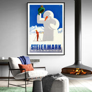 Snowman | Austria Print Art