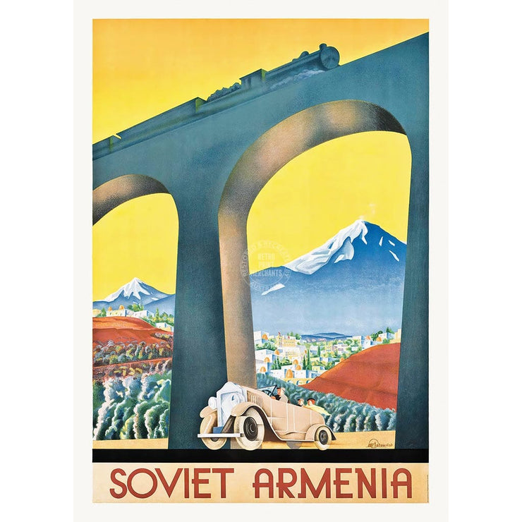 Soviet Armenia | Russia A3 297 X 420Mm 11.7 16.5 Inches / Unframed Print Art
