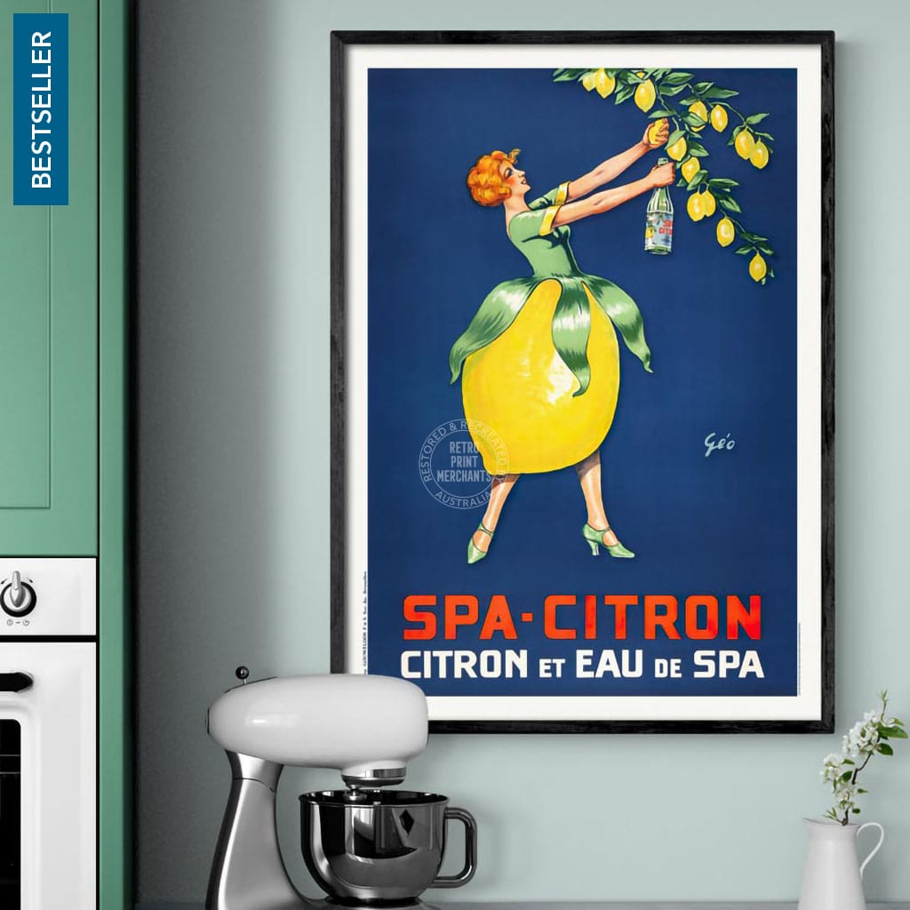 Spa Citron 1930 | Belgium Print Art