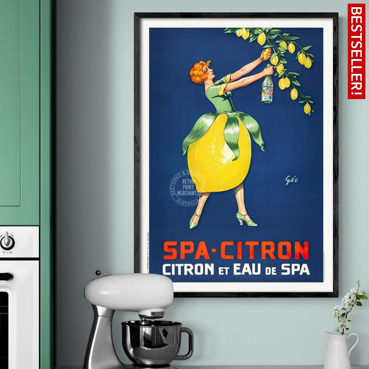 Spa Citron 1930 | Belgium Print Art