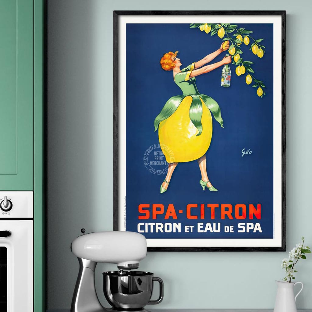 Spa Citron 1930 | Belgium Print Art