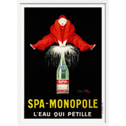 Spa Monopole 1928 | France A3 297 X 420Mm 11.7 16.5 Inches / Framed Print - White Timber Art