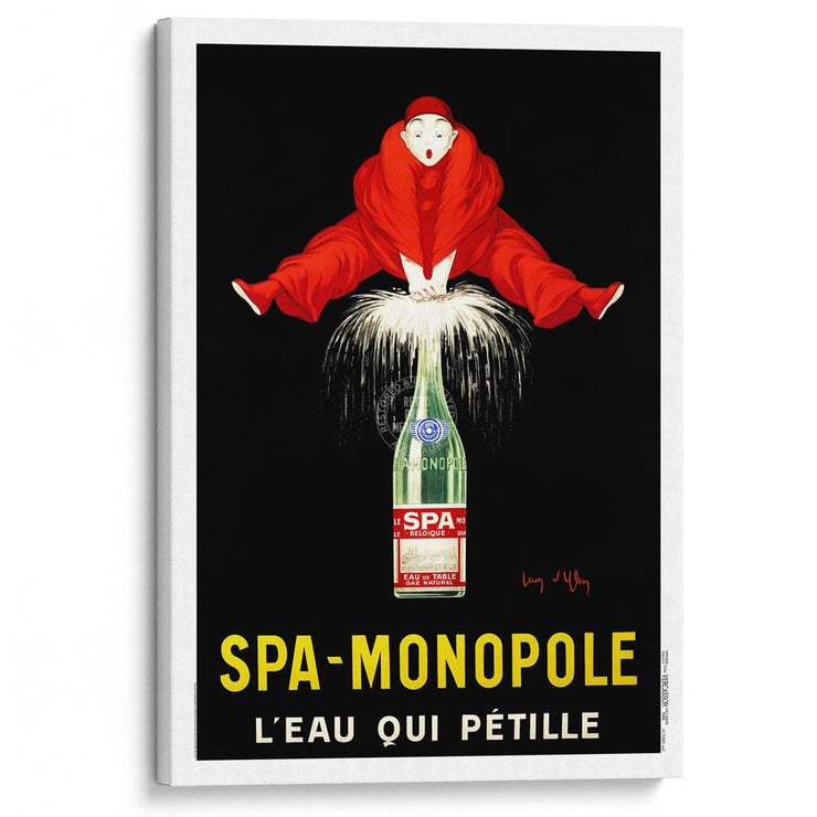 Spa Monopole 1928 | France A3 297 X 420Mm 11.7 16.5 Inches / Stretched Canvas Print Art
