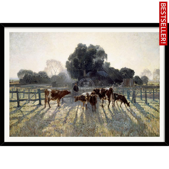 SPRING FROST | AUSTRALIA A3 | 297 x 420mm | 11.7 x 16.5 inches / Framed Print: Black Timber Print Art
