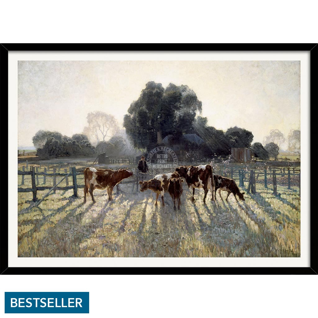 SPRING FROST | AUSTRALIA A3 | 297 x 420mm | 11.7 x 16.5 inches / Framed Print: Black Timber Print Art