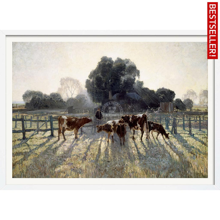 SPRING FROST | AUSTRALIA A3 | 297 x 420mm | 11.7 x 16.5 inches / Framed Print: White Timber Print Art