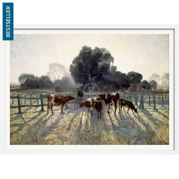 SPRING FROST | AUSTRALIA A3 | 297 x 420mm | 11.7 x 16.5 inches / Framed Print: White Timber Print Art