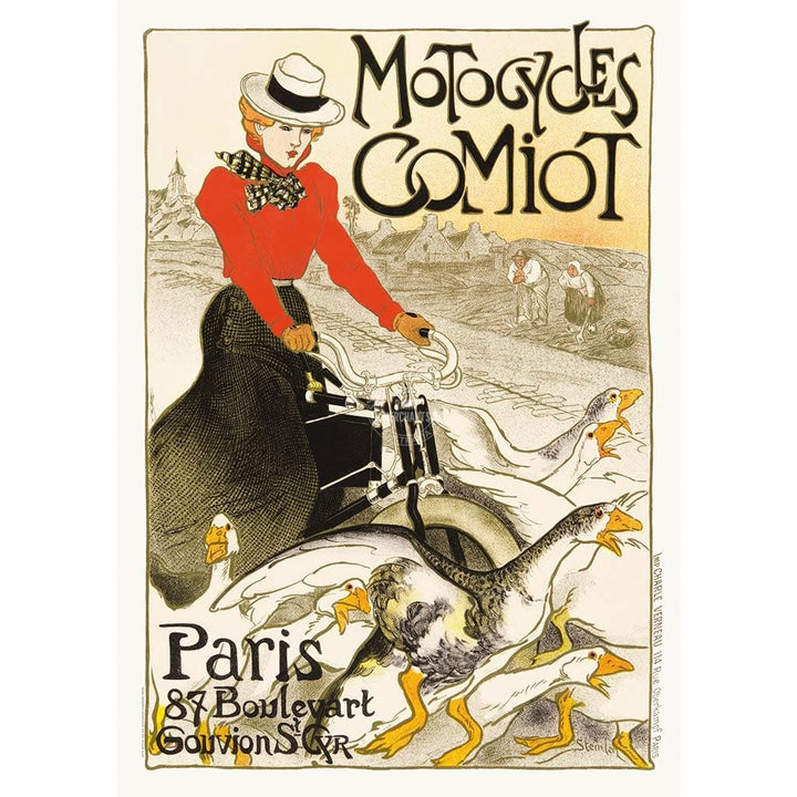 Steinlen Comiot Geese | France A4 210 X 297Mm 8.3 11.7 Inches / Unframed Print Art