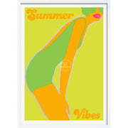 Summer Vibes | Australia A3 297 X 420Mm 11.7 16.5 Inches / Framed Print - White Timber Art