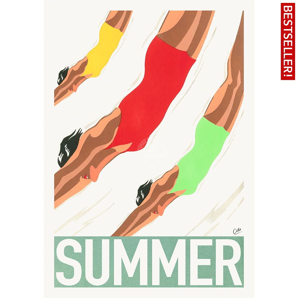 Summer | Worldwide A4 210 X 297Mm 8.3 11.7 Inches / Unframed Print Art