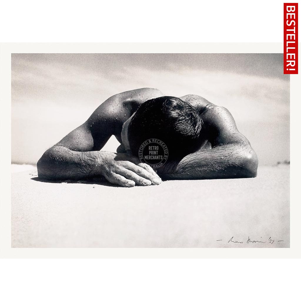 Sunbaker 1937 | Australia A3 297 X 420Mm 11.7 16.5 Inches / Unframed Print Art