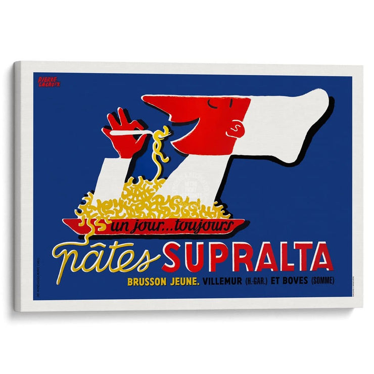 Supralta Pasta | France A3 297 X 420Mm 11.7 16.5 Inches / Stretched Canvas Print Art