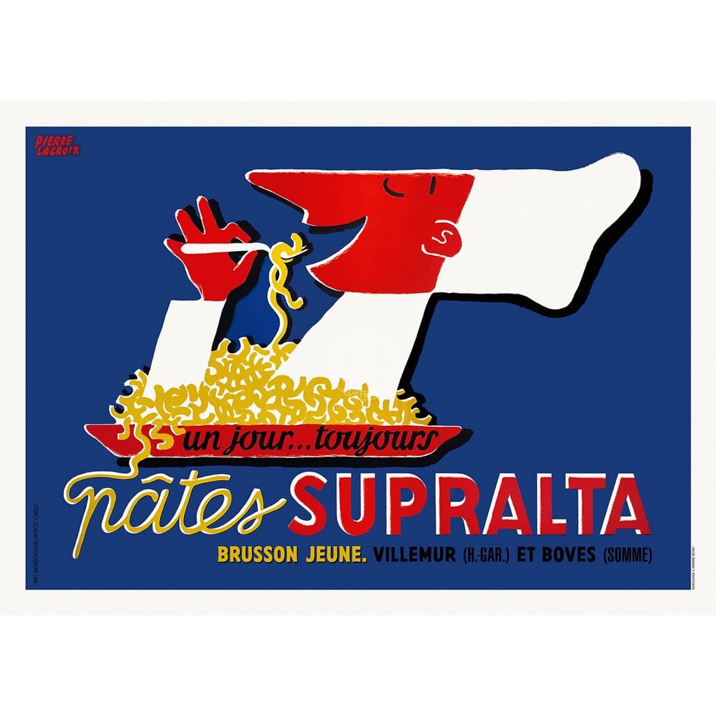 Supralta Pasta | France A3 297 X 420Mm 11.7 16.5 Inches / Unframed Print Art