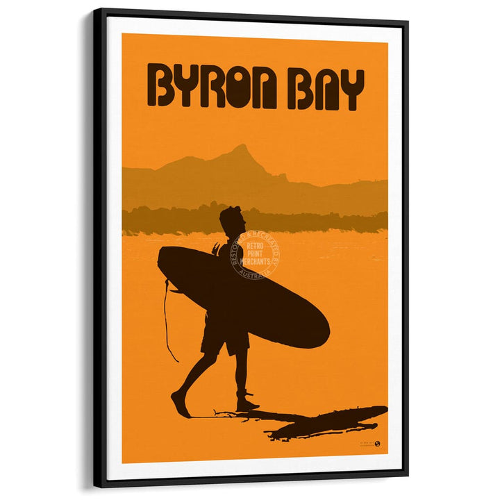 Surf Byron Bay With Mount Warning | Australia Print Art