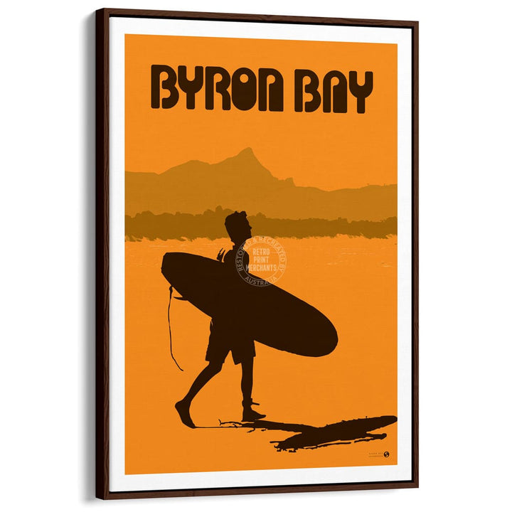 Surf Byron Bay With Mount Warning | Australia Print Art