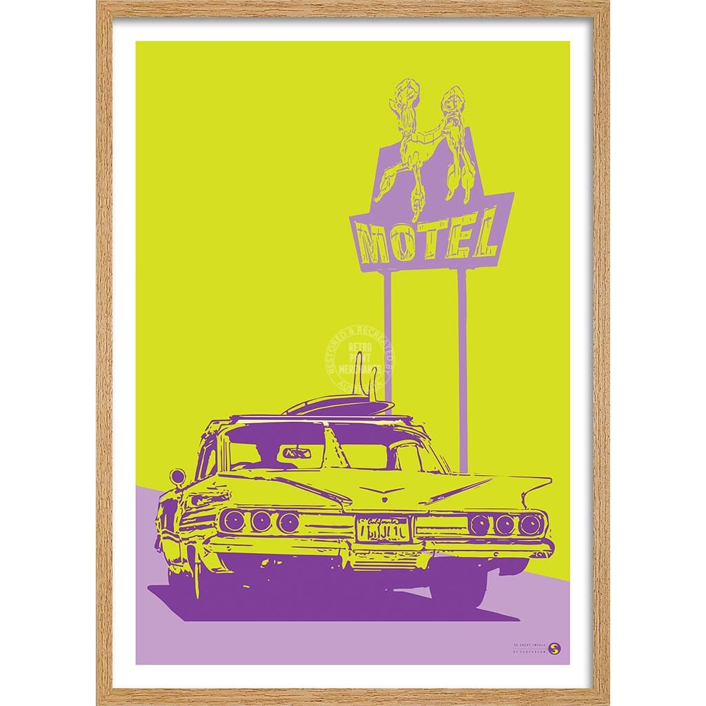 Surf Chevy Impala 1958 | Australia Print Art