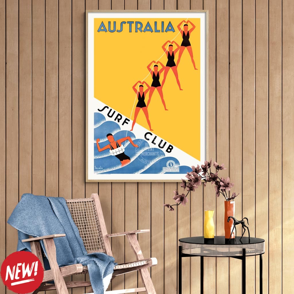 Surf Club 1936 | Australia Print Art