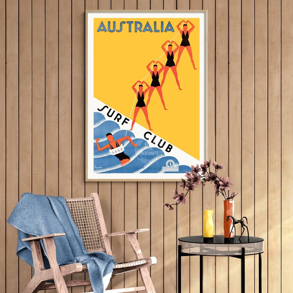 Surf Club 1936 | Australia Print Art