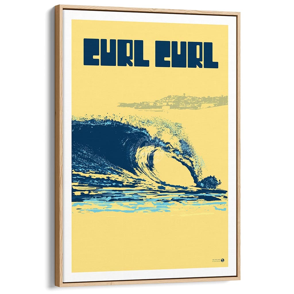 Surf Curl | Australia Print Art