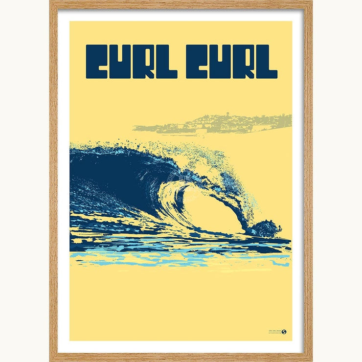 Surf Curl | Australia Print Art