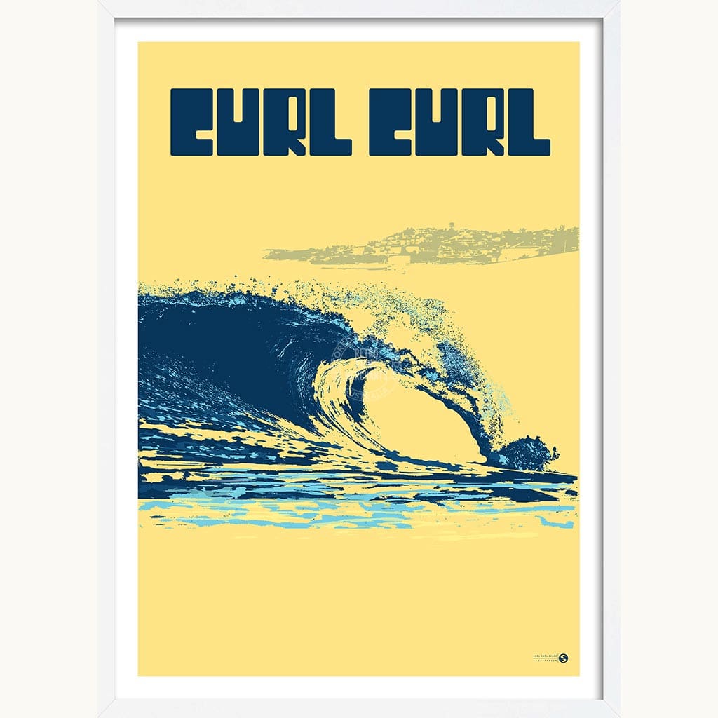 Surf Curl | Australia Print Art