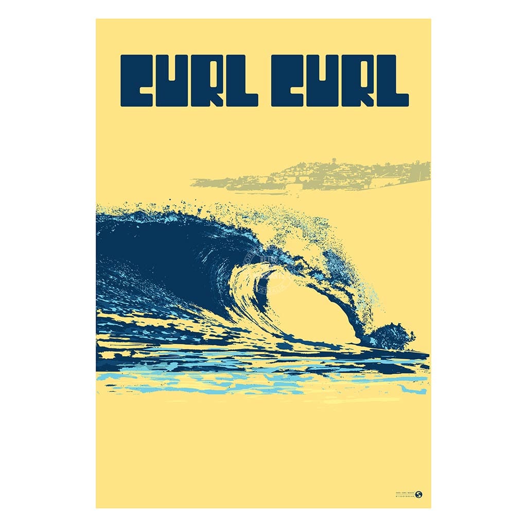 Surf Curl | Australia Print Art