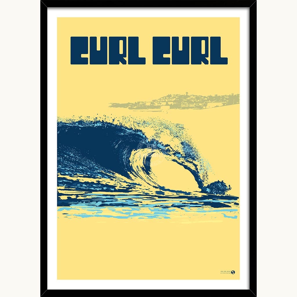Surf Curl | Australia Print Art